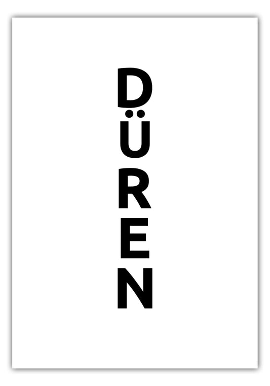 Poster Stadt DÜREN