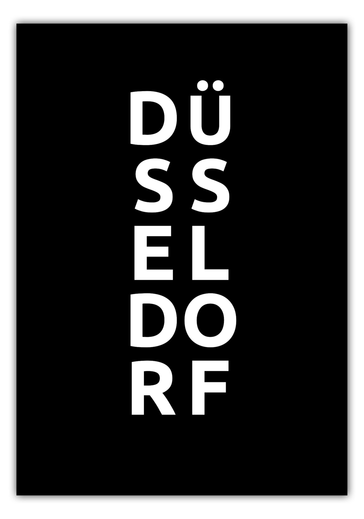 Poster Stadt DÜSSELDORF