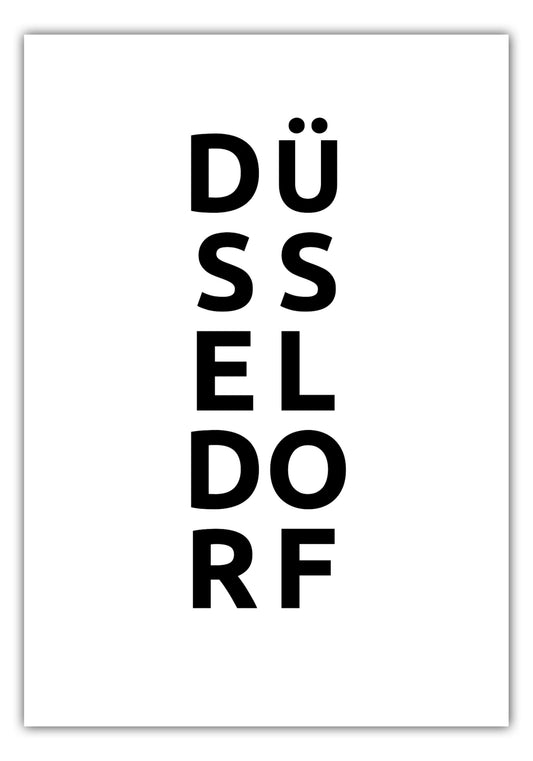 Poster Stadt DÜSSELDORF