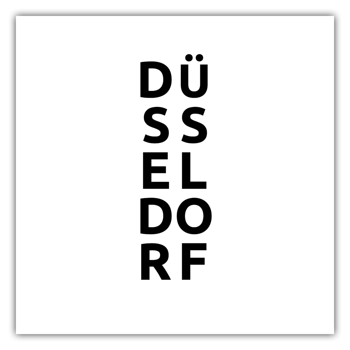 Poster Stadt DÜSSELDORF