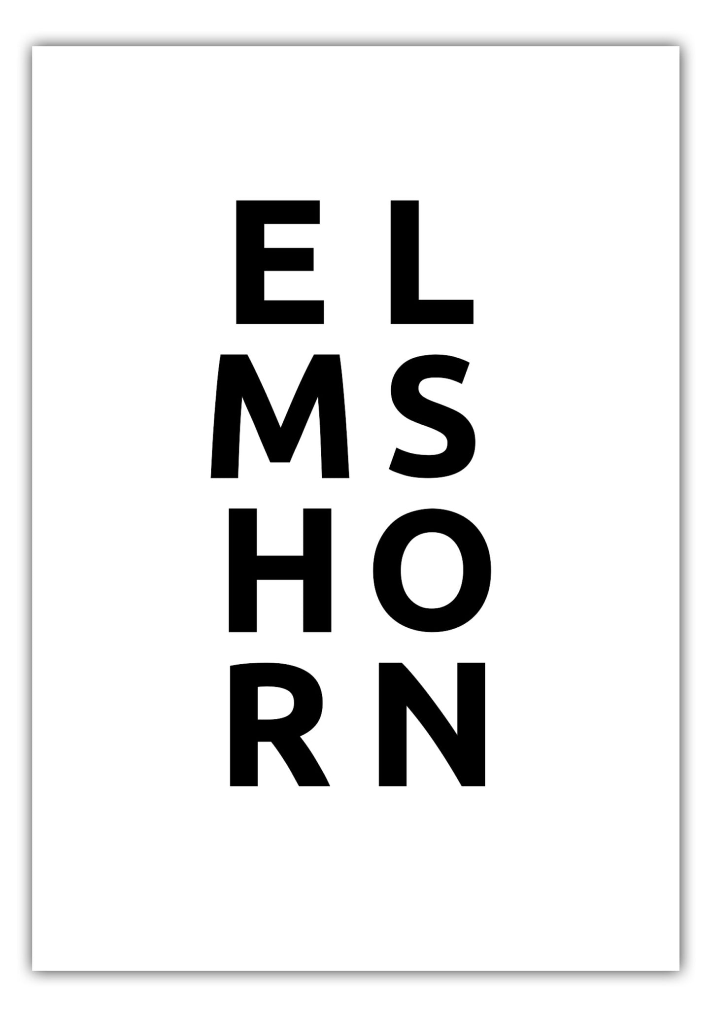 Poster Stadt ELMSHORN