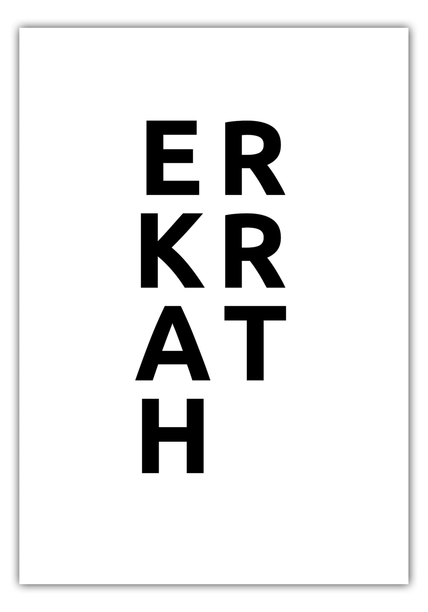 Poster Stadt ERKRATH