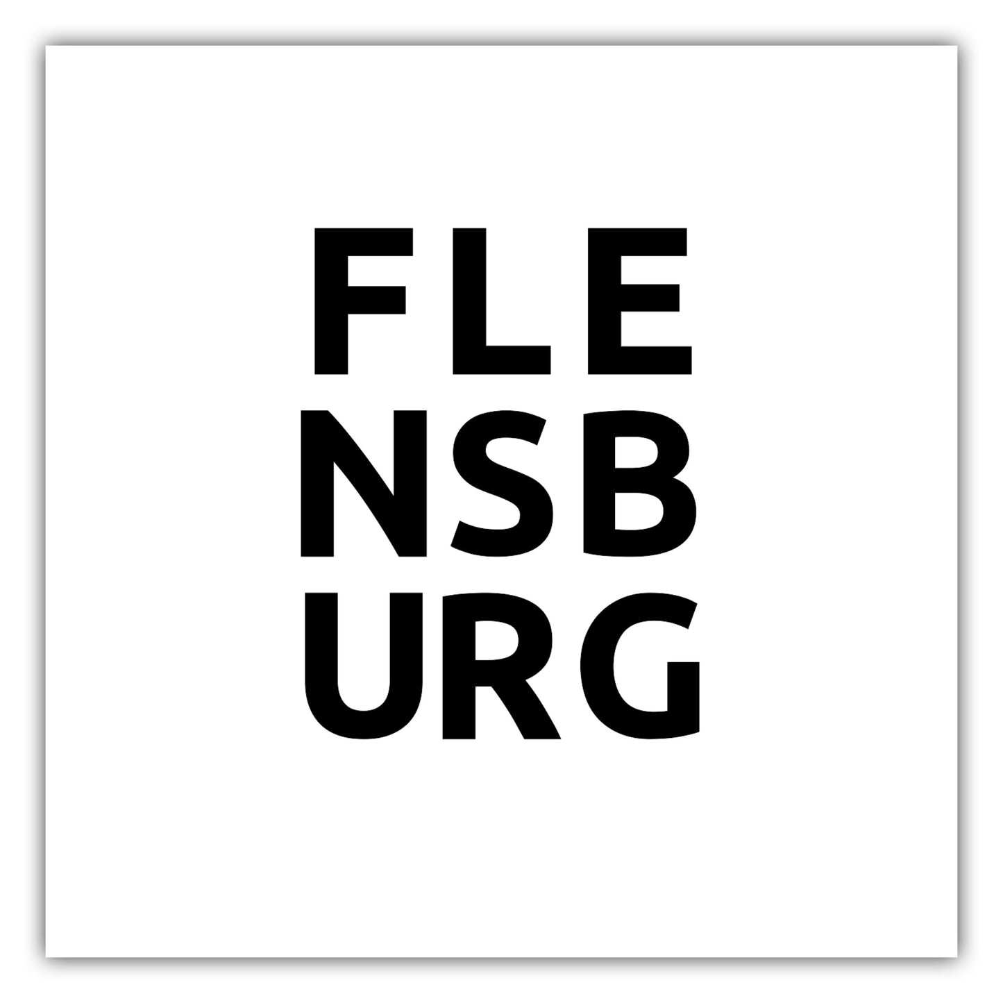 Poster Stadt FLENSBURG