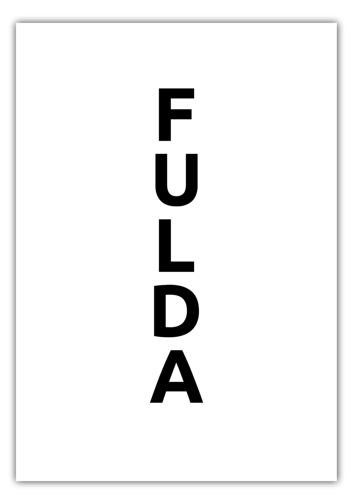Poster Stadt FULDA