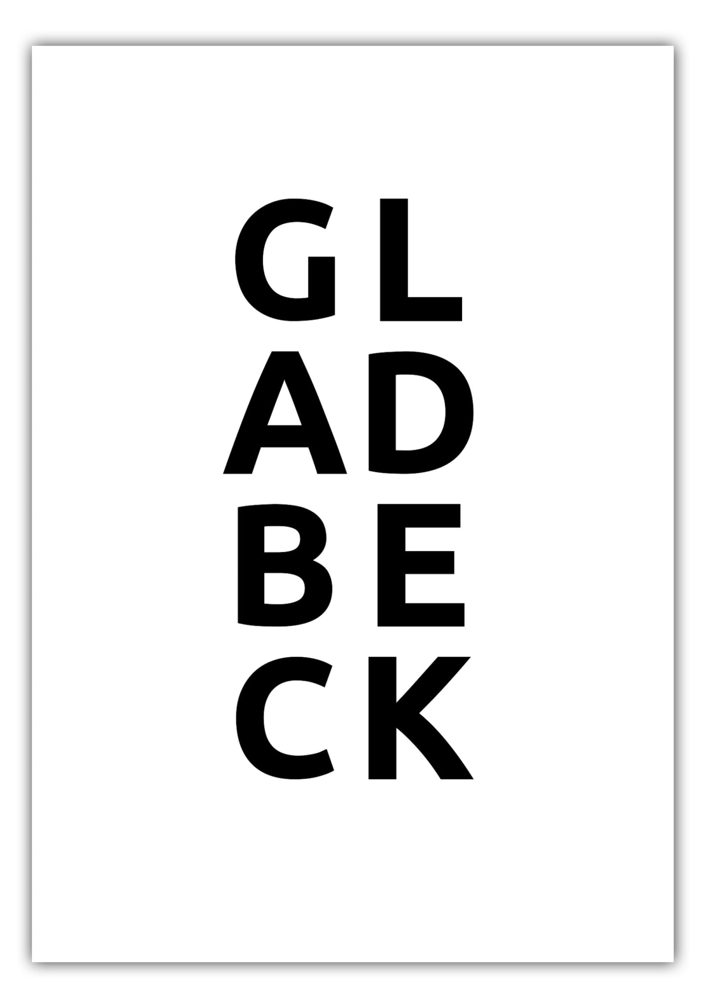 Poster Stadt GLADBECK