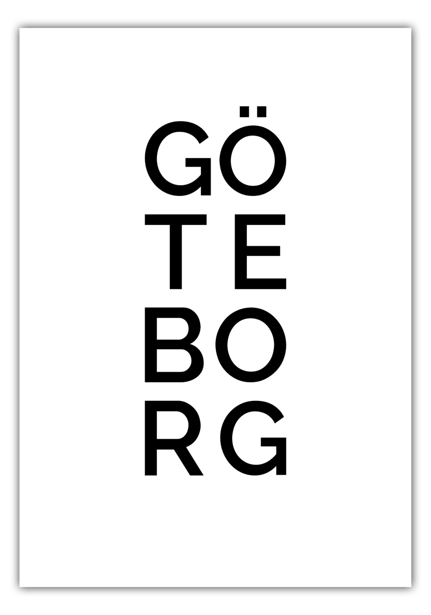 Poster Stadt GÖTEBORG