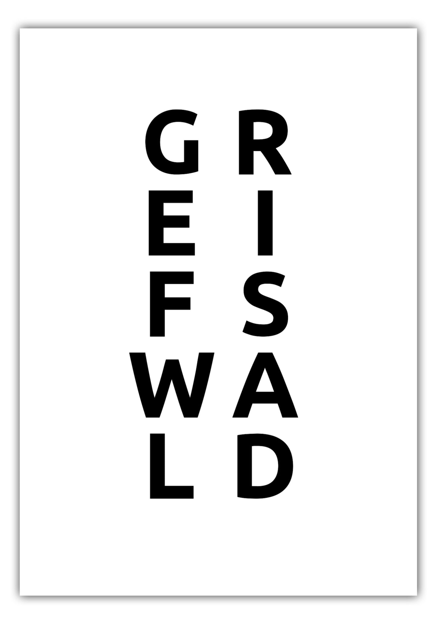 Poster Stadt GREIFSWALD
