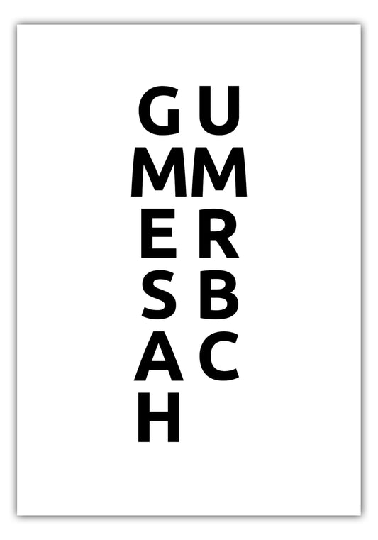 Poster Stadt GUMMERSBACH
