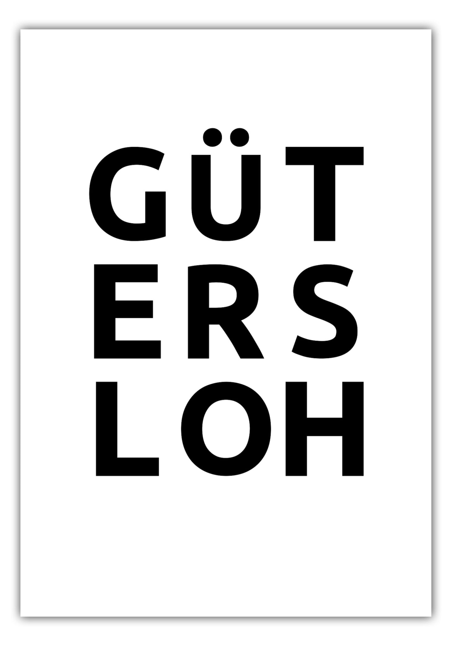 Poster Stadt GÜTERSLOH