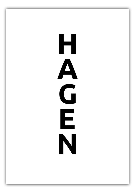 Poster Stadt HAGEN