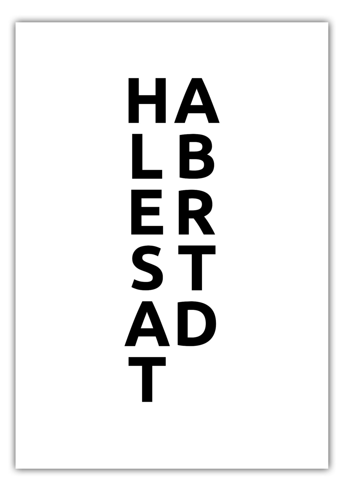 Poster Stadt HALBERSTADT