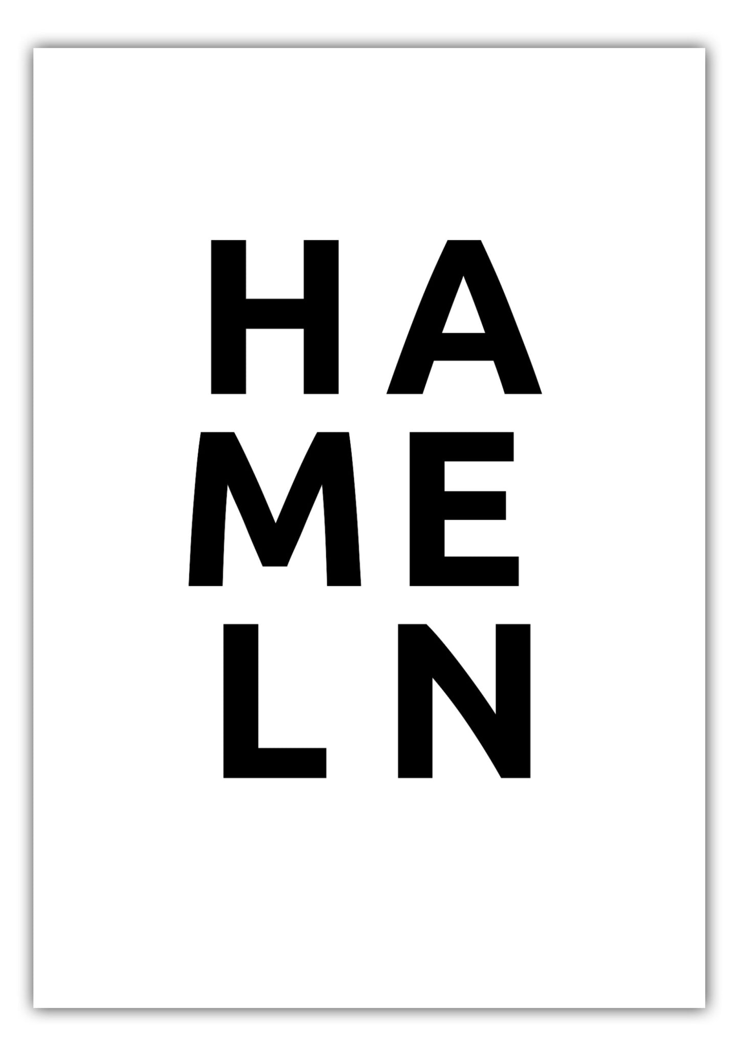 Poster Stadt HAMELN