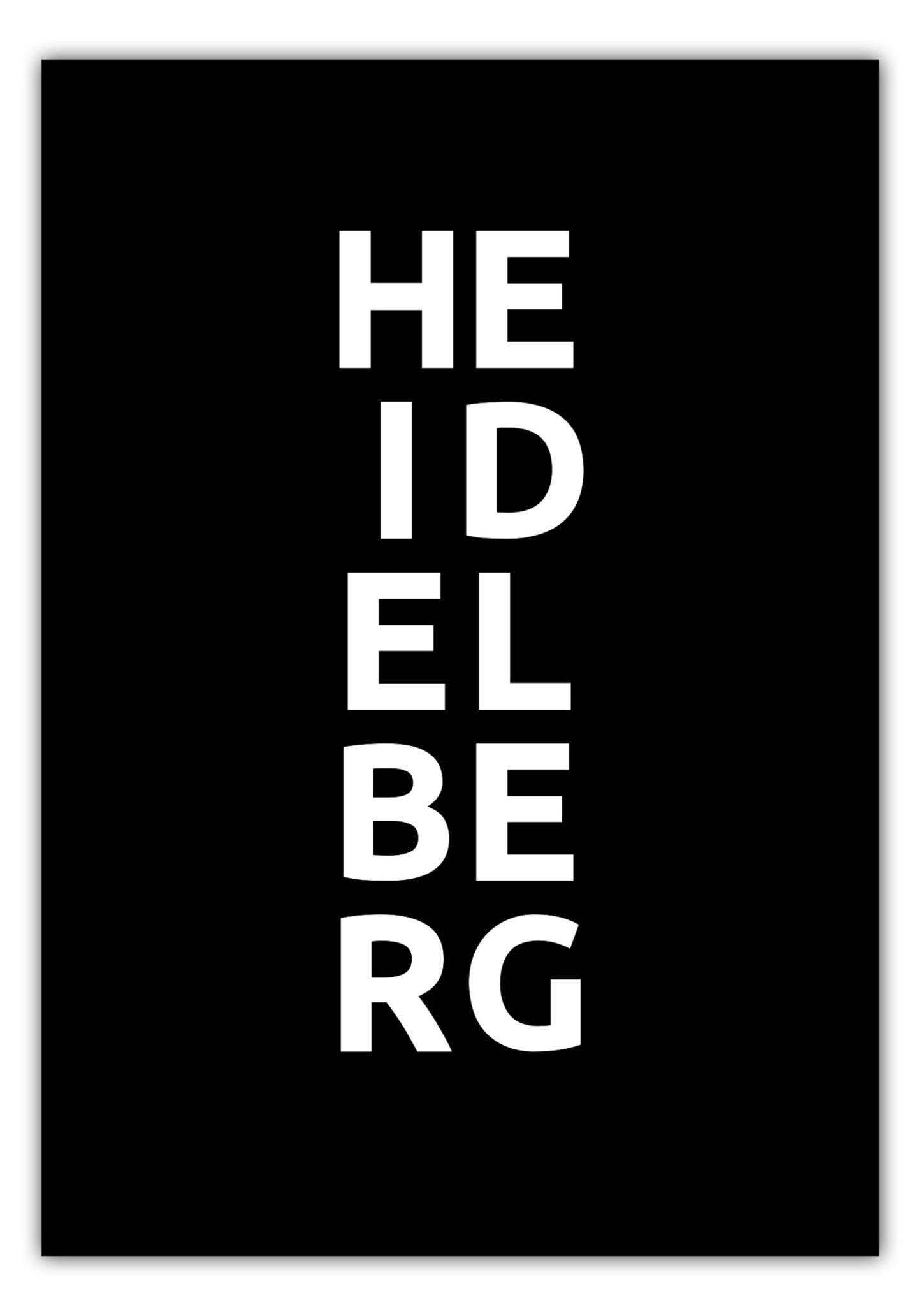 Poster Stadt HEIDELBERG