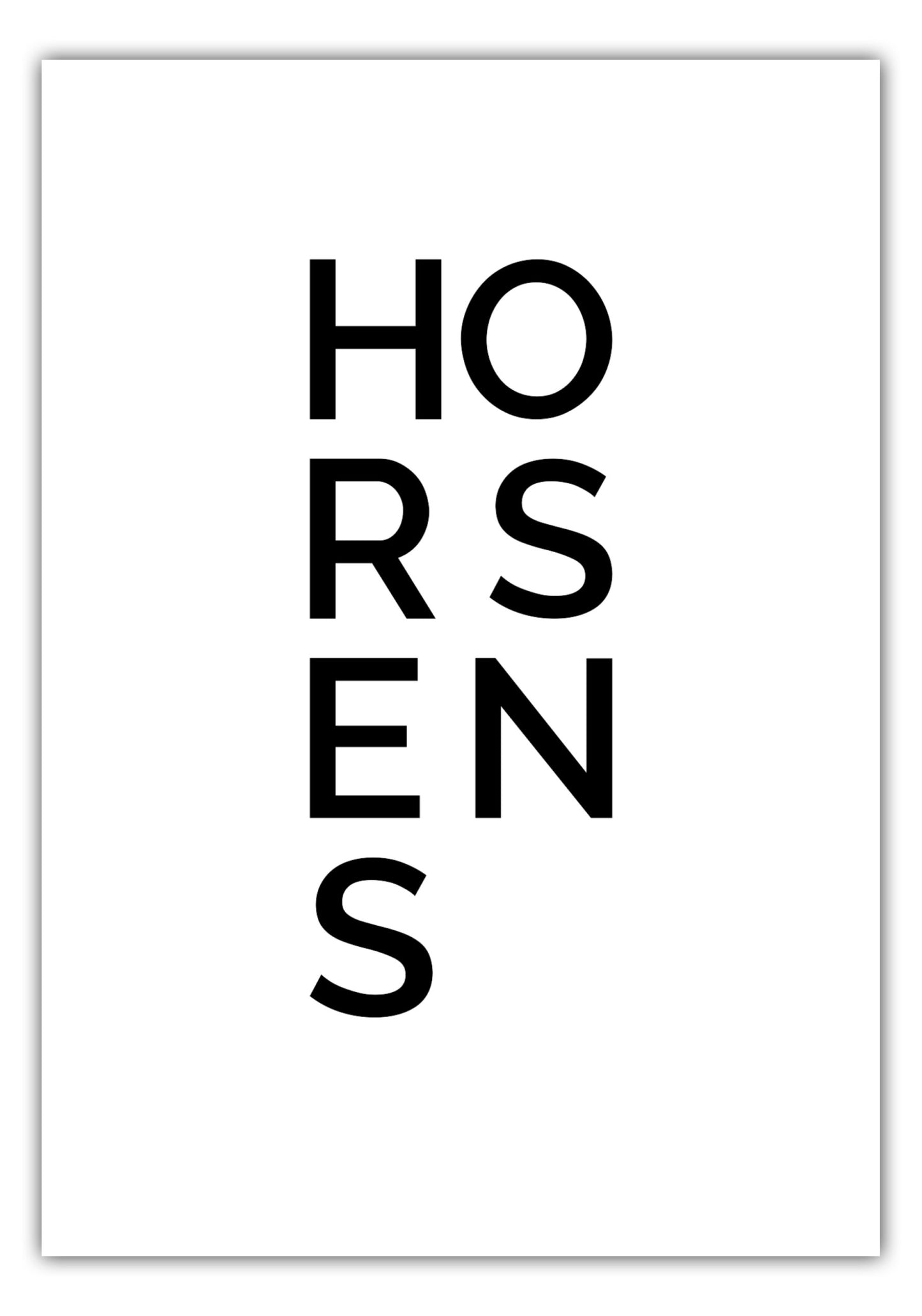 Poster Stadt HORSENS
