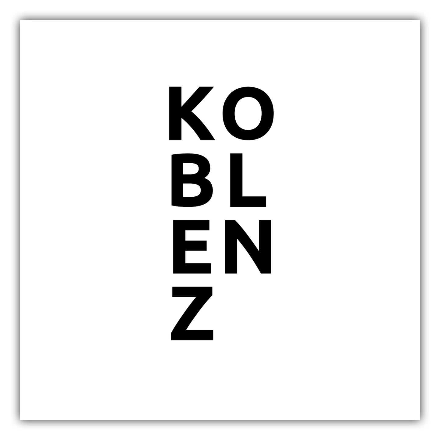 Poster Stadt KOBLENZ
