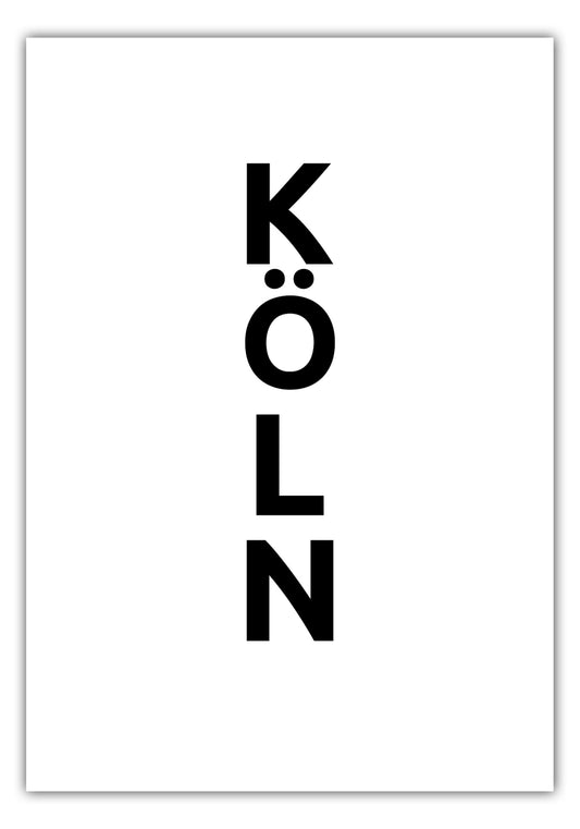 Poster Stadt KÖLN