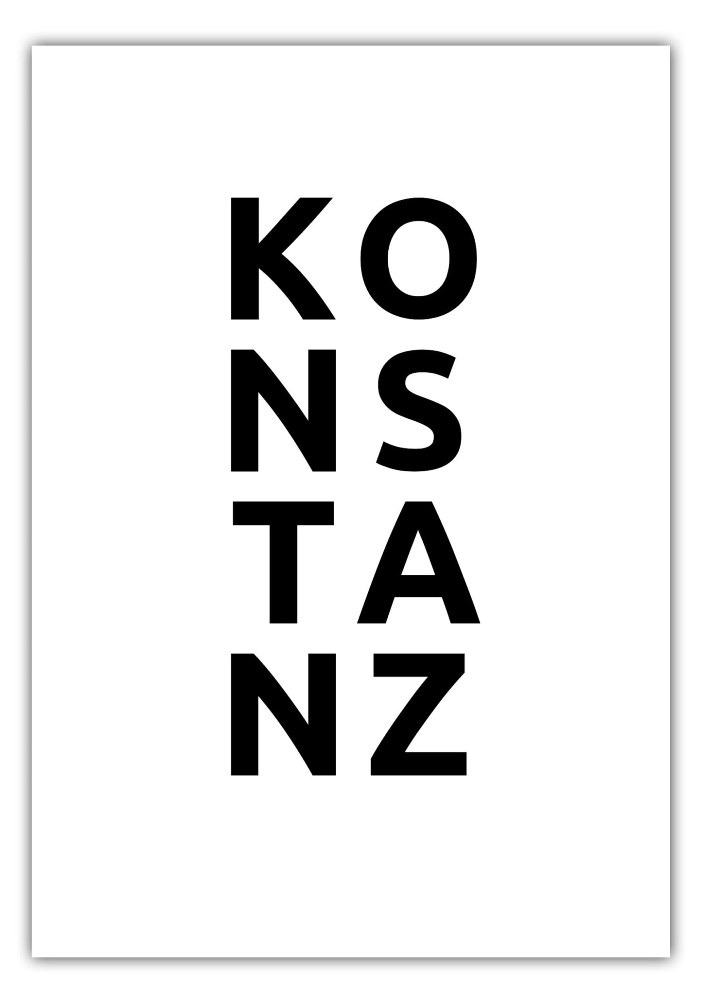 Poster Stadt KONSTANZ