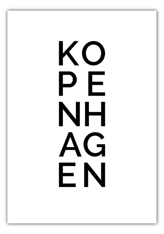 Poster Stadt KOPENHAGEN