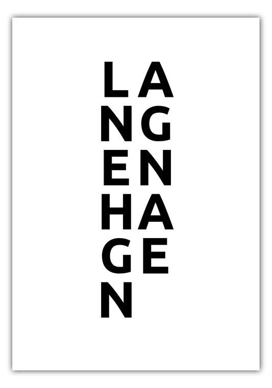 Poster Stadt LANGENHAGEN