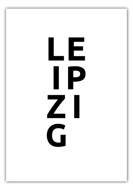 Poster Stadt LEIPZIG