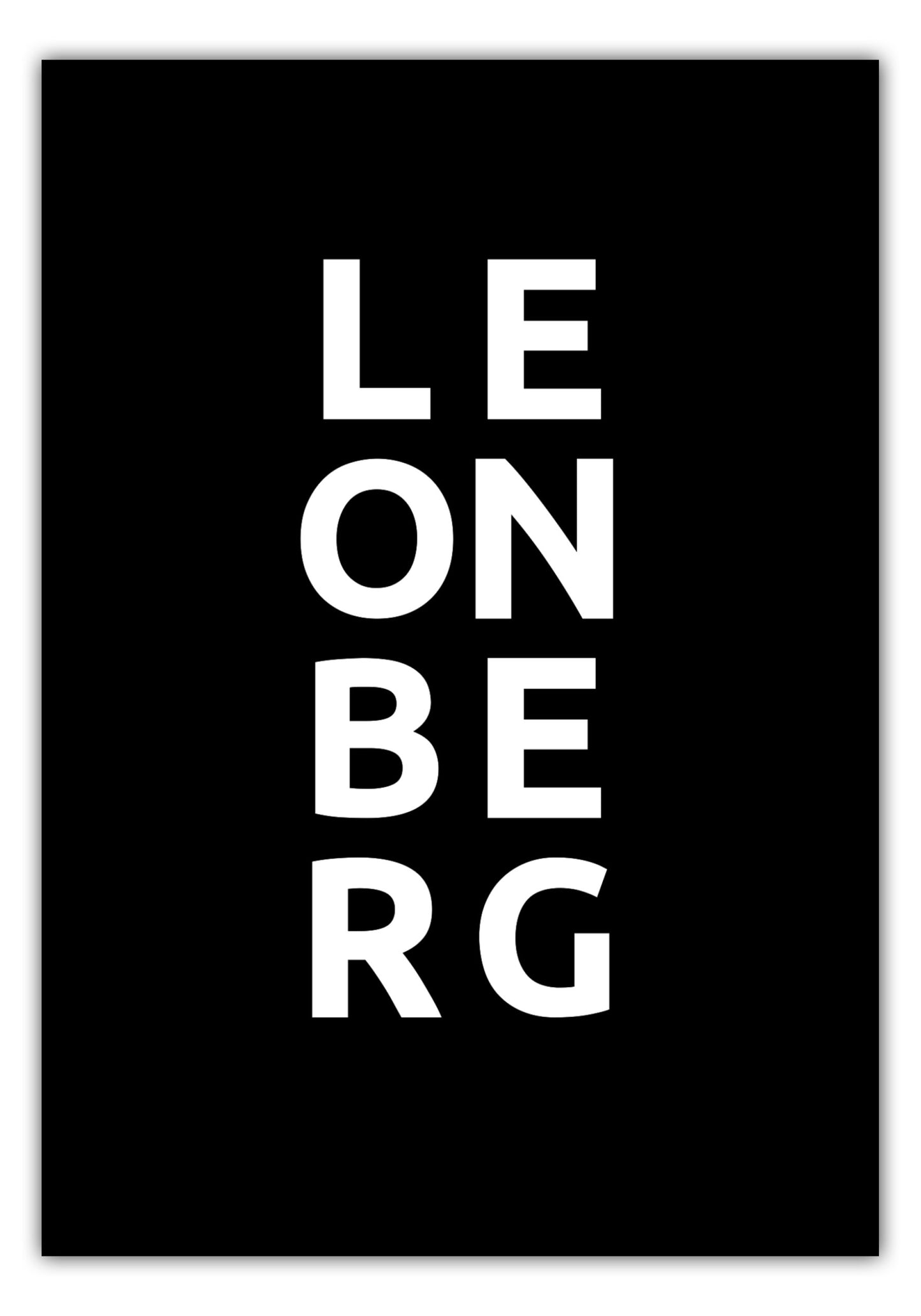 Poster Stadt LEONBERG