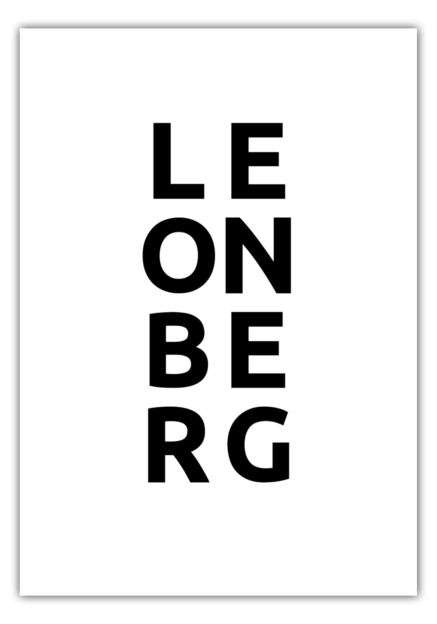 Poster Stadt LEONBERG
