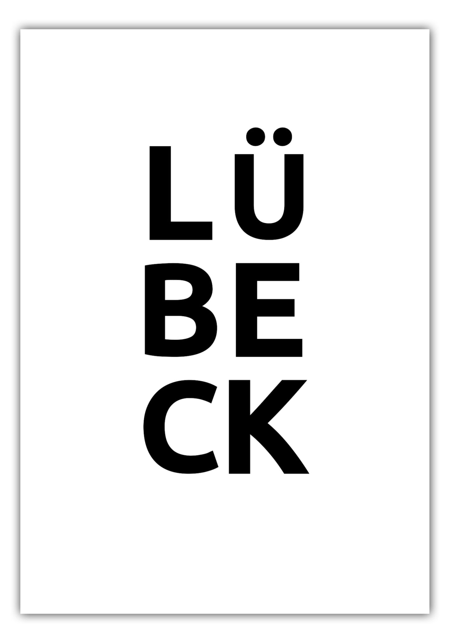 Poster Stadt LÜBECK