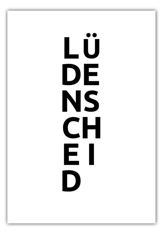 Poster Stadt LÜDENSCHEID