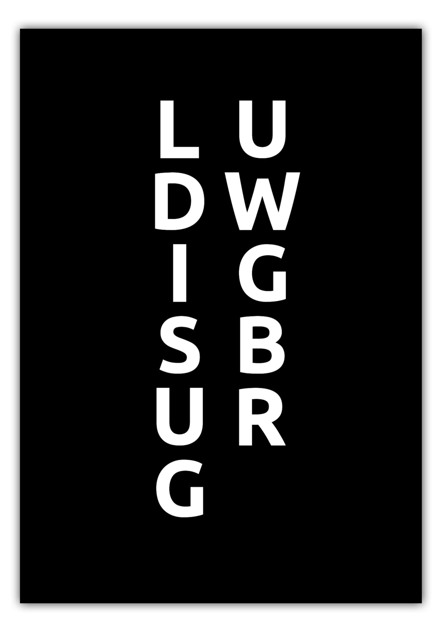 Poster Stadt LUDWIGSBURG