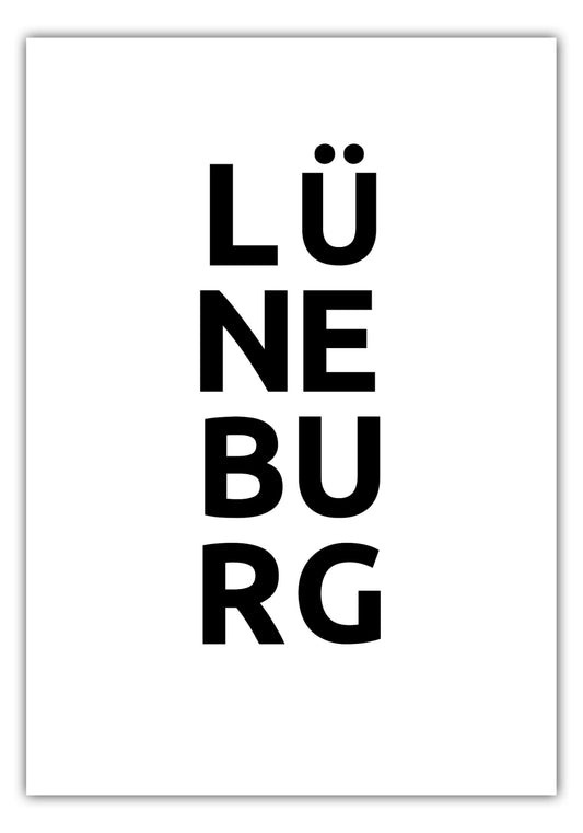 Poster Stadt LÜNEBURG