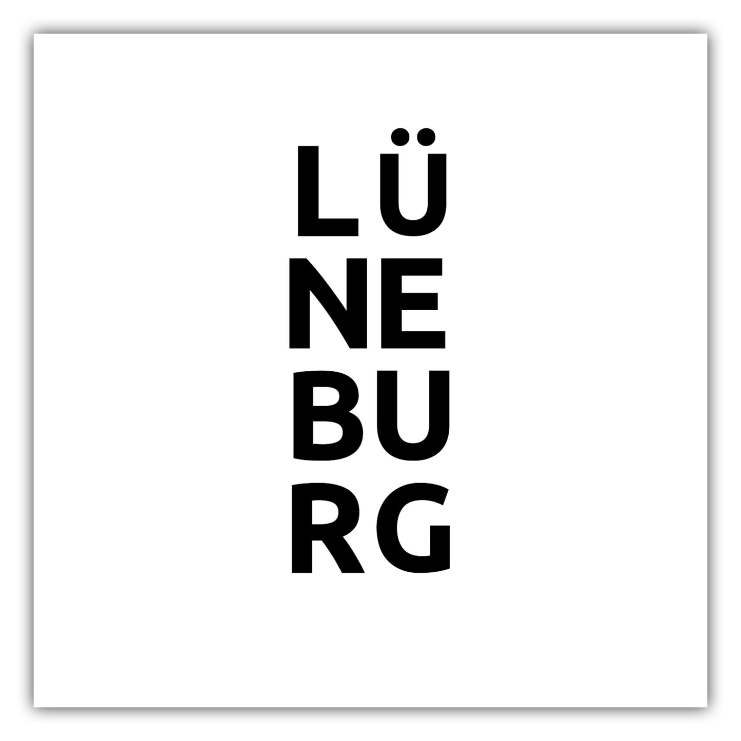 Poster Stadt LÜNEBURG