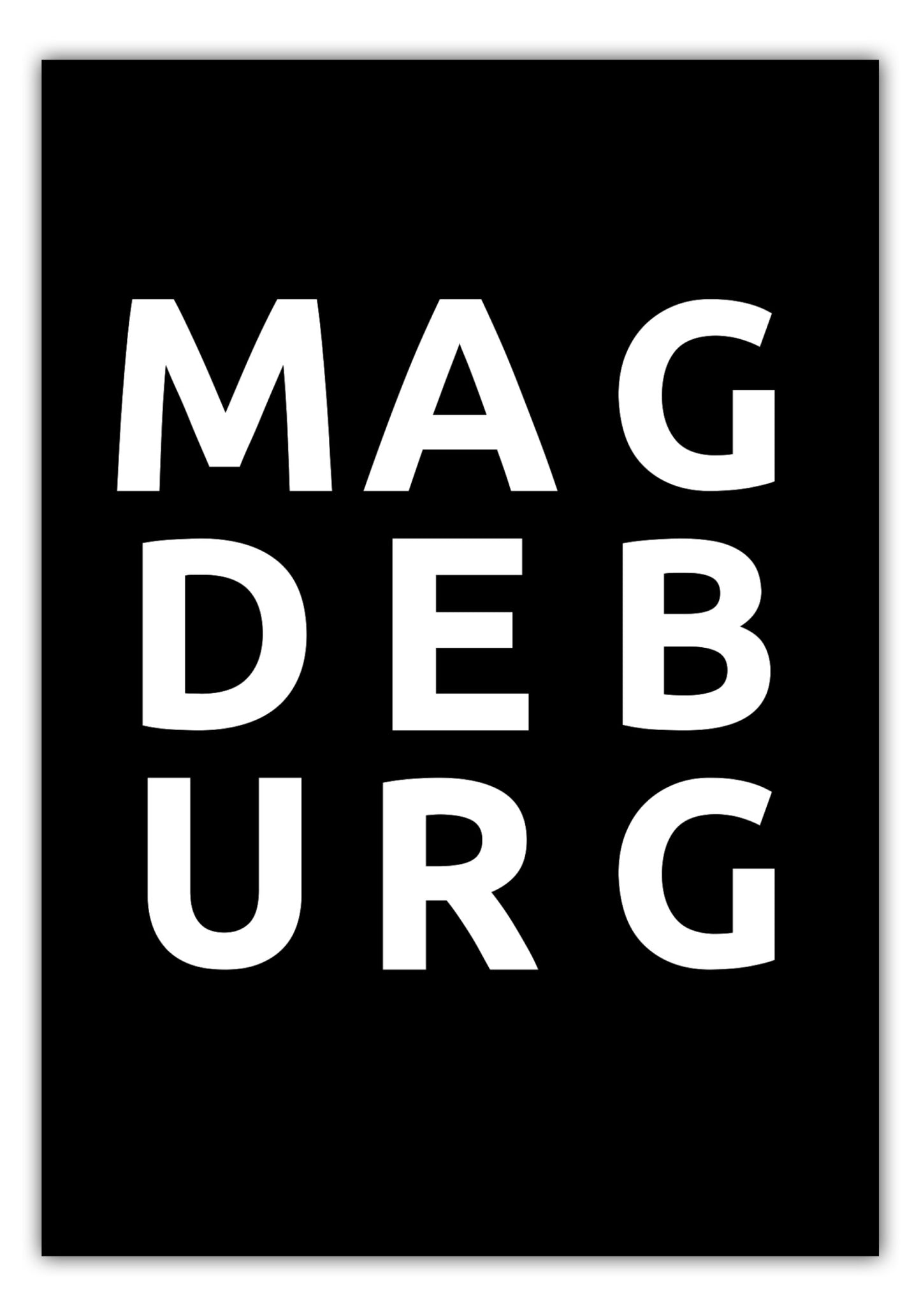 Poster Stadt MAGDEBURG