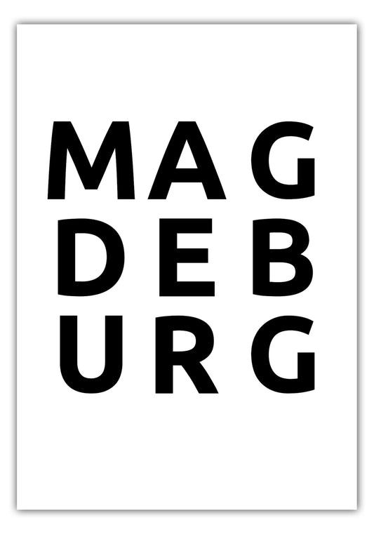 Poster Stadt MAGDEBURG