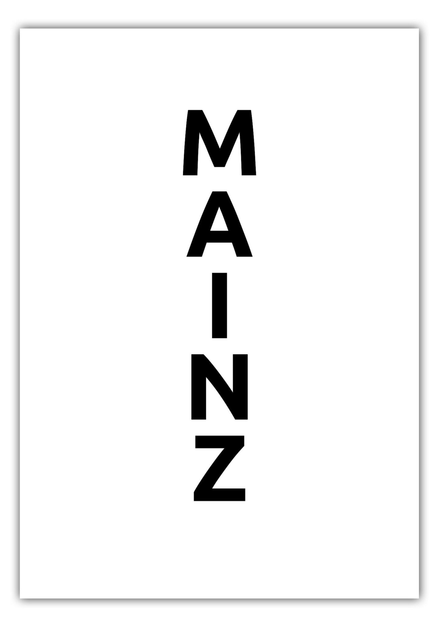 Poster Stadt MAINZ
