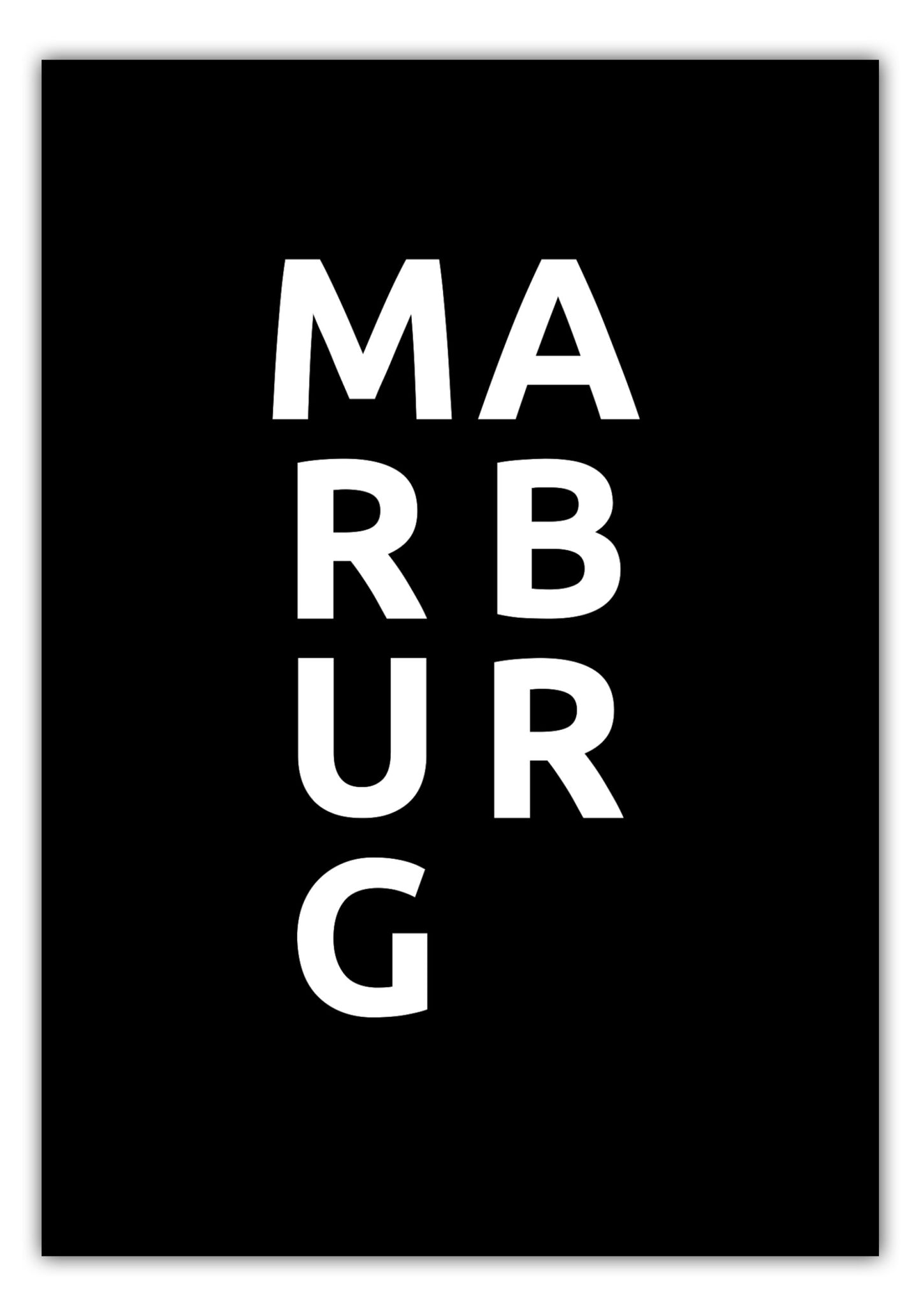 Poster Stadt MARBURG