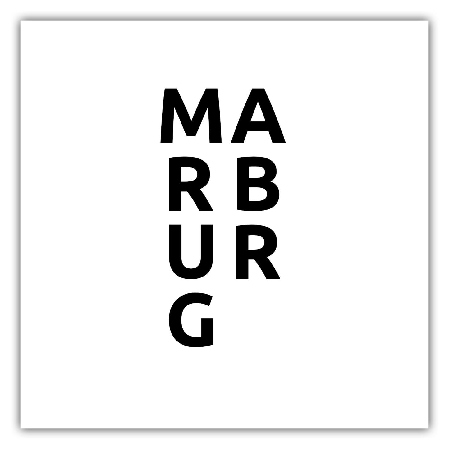 Poster Stadt MARBURG