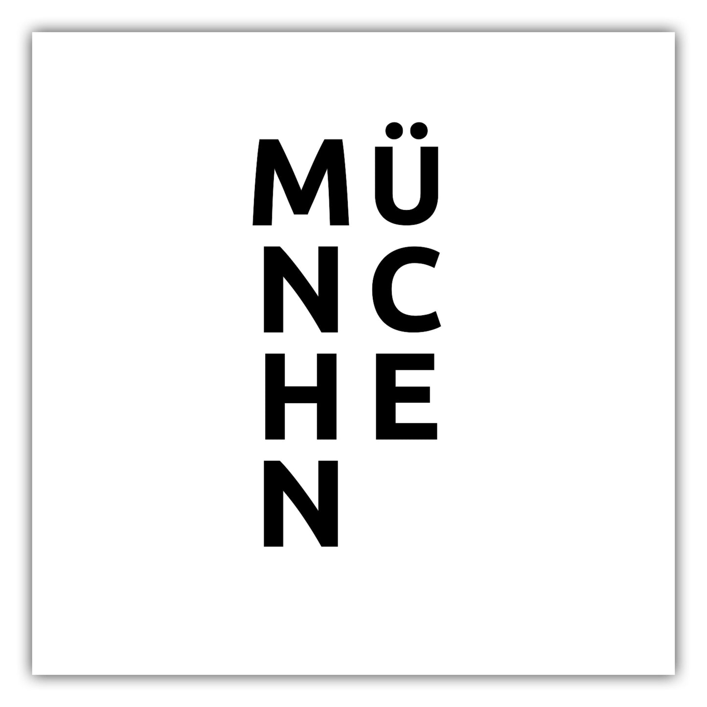 Poster Stadt MÜNCHEN