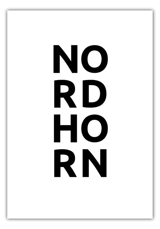 Poster Stadt NORDHORN
