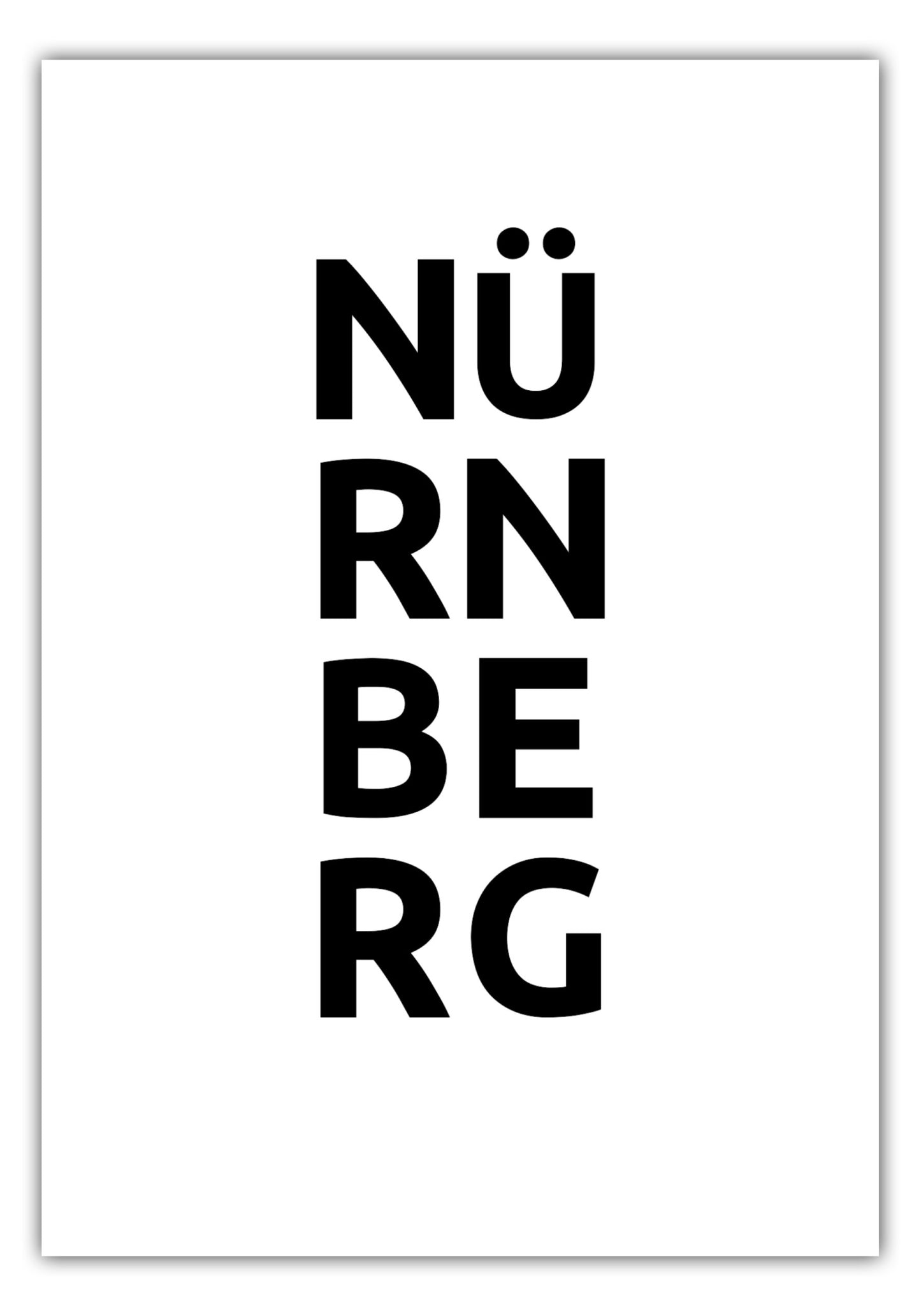 Poster Stadt NÜRNBERG