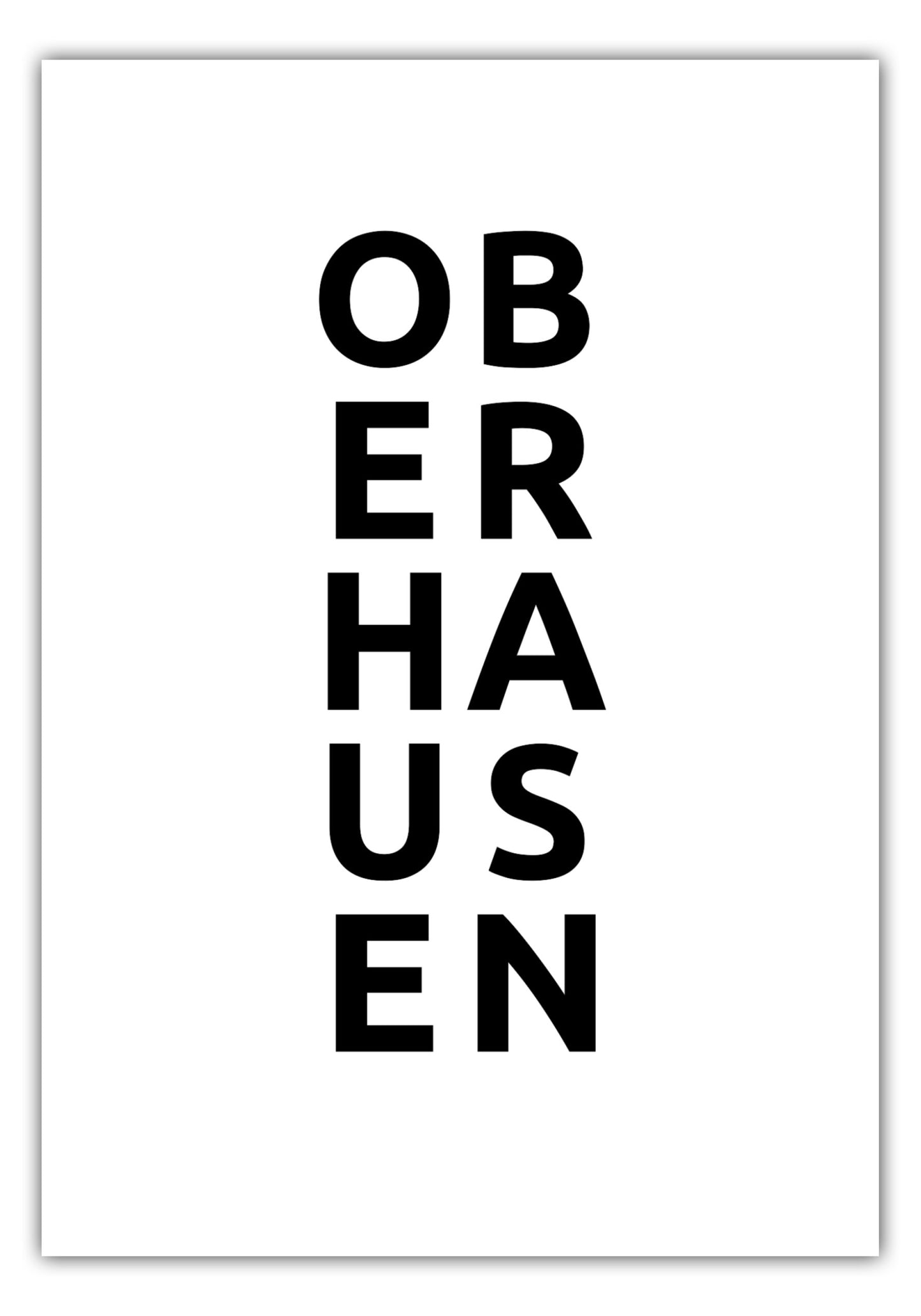 Poster Stadt OBERHAUSEN