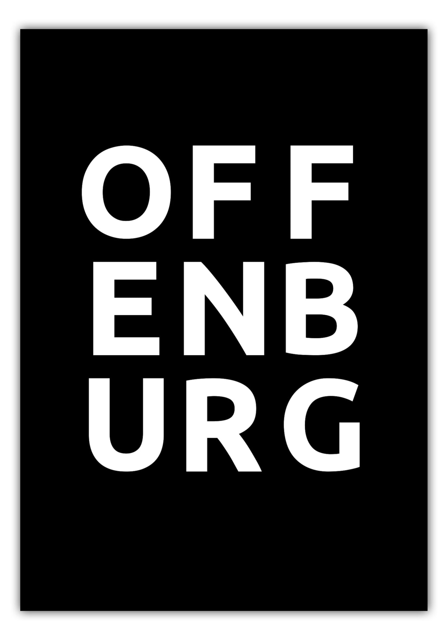 Poster Stadt OFFENBURG