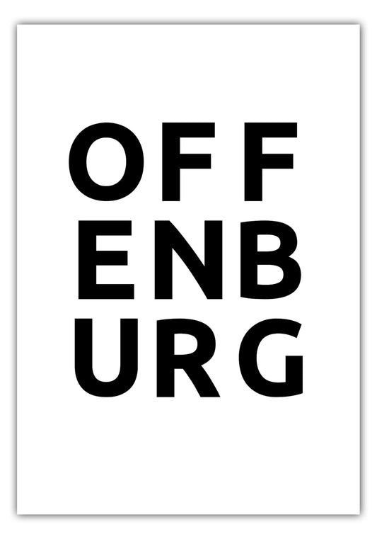 Poster Stadt OFFENBURG