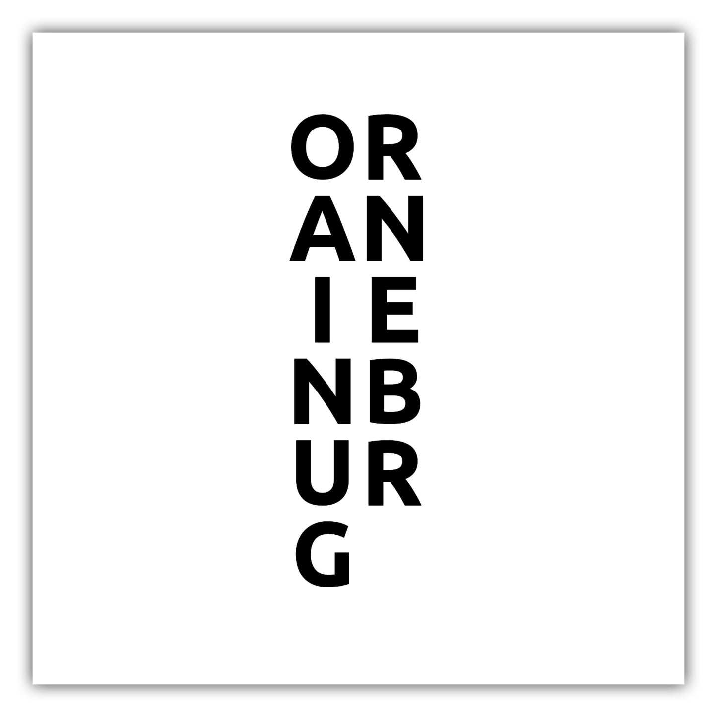 Poster Stadt ORANIENBURG