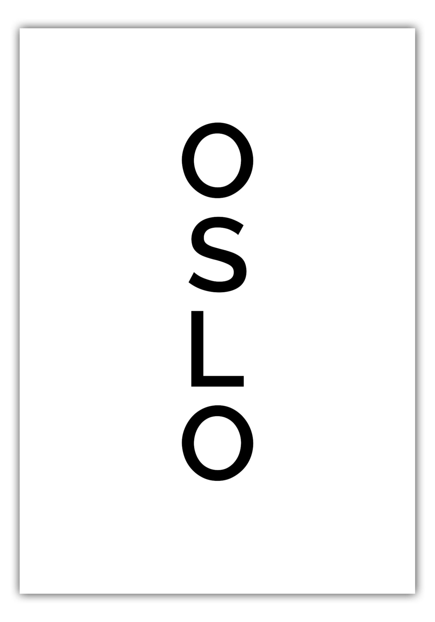 Poster Stadt OSLO