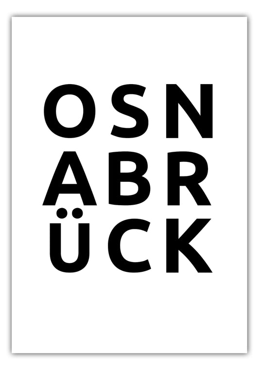 Poster Stadt OSNABRÜCK