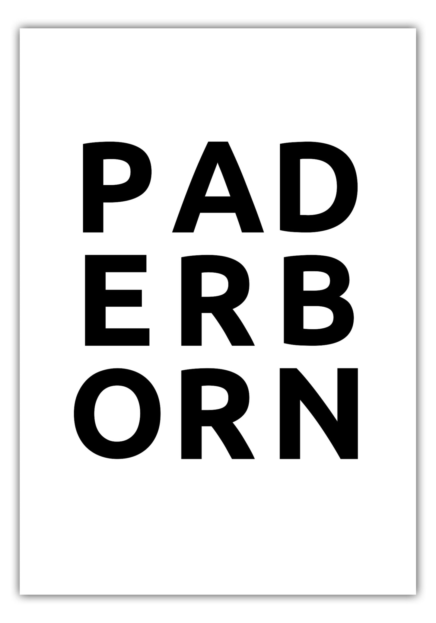 Poster Stadt PADERBORN
