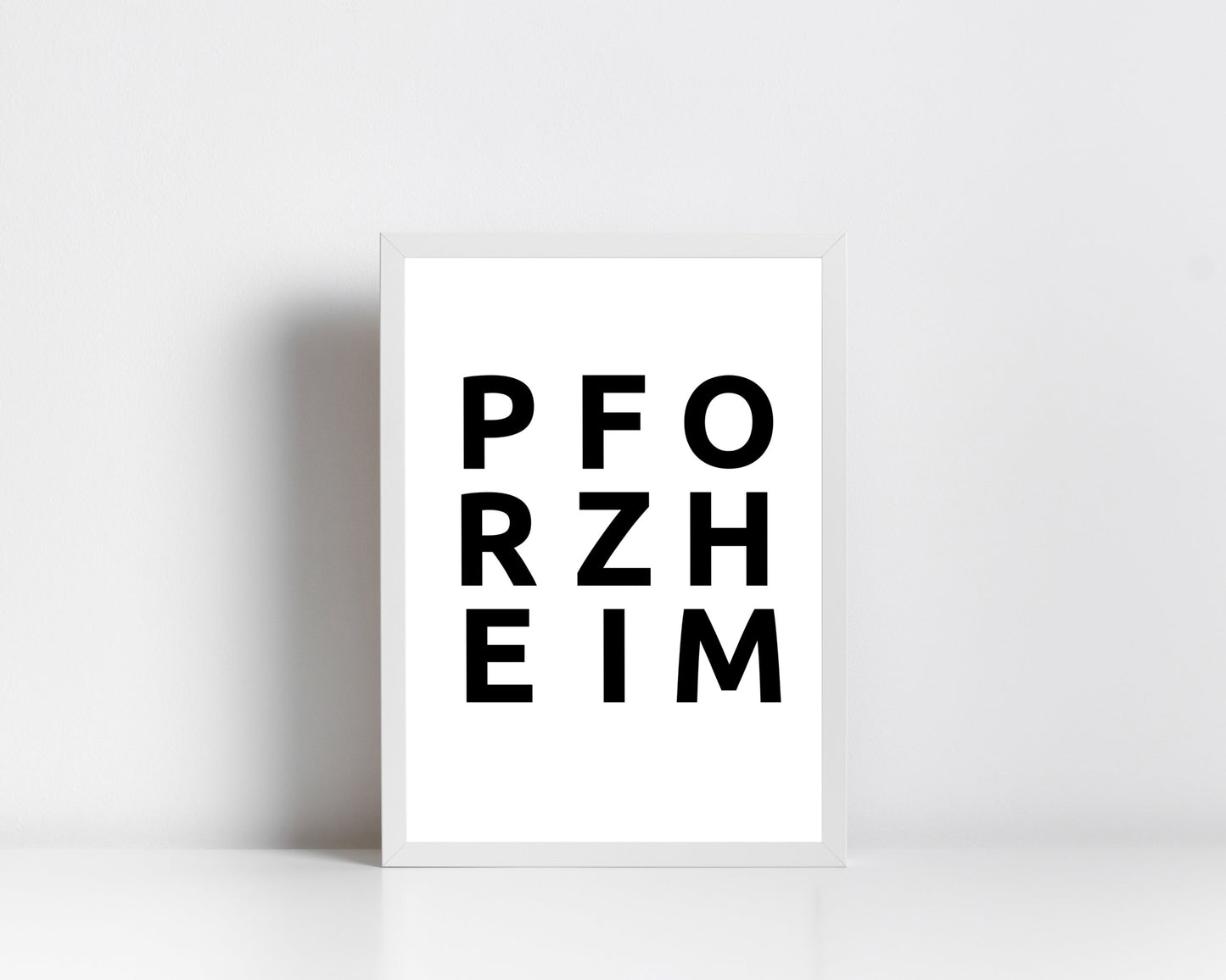 Poster Stadt PFORZHEIM