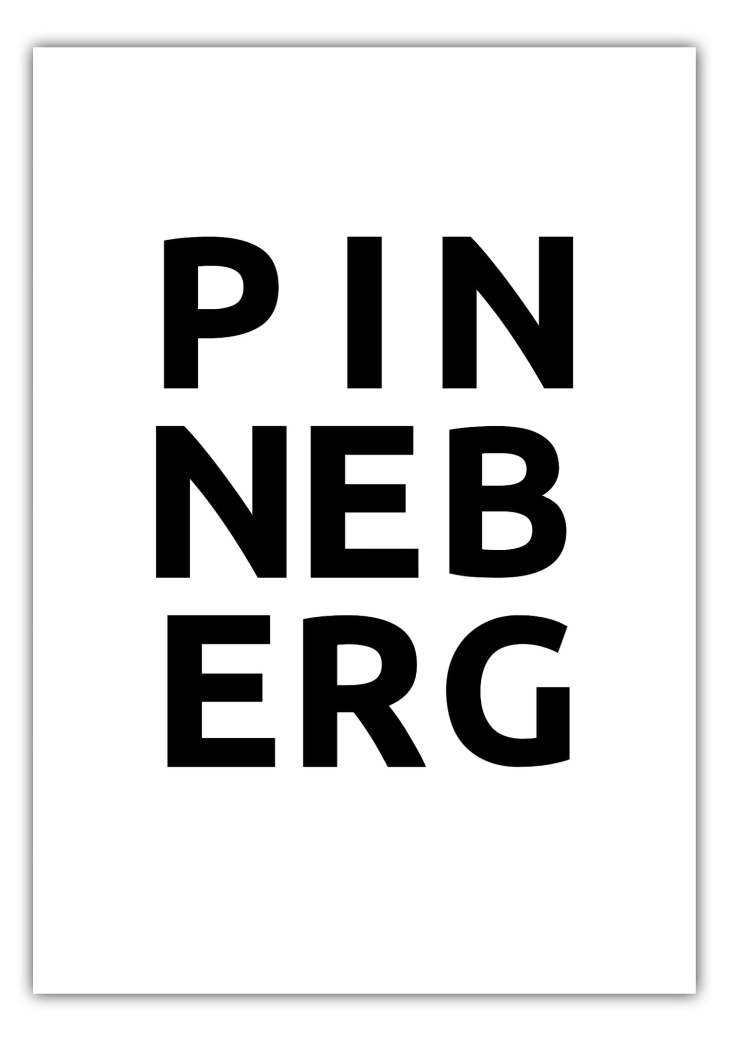 Poster Stadt PINNEBERG