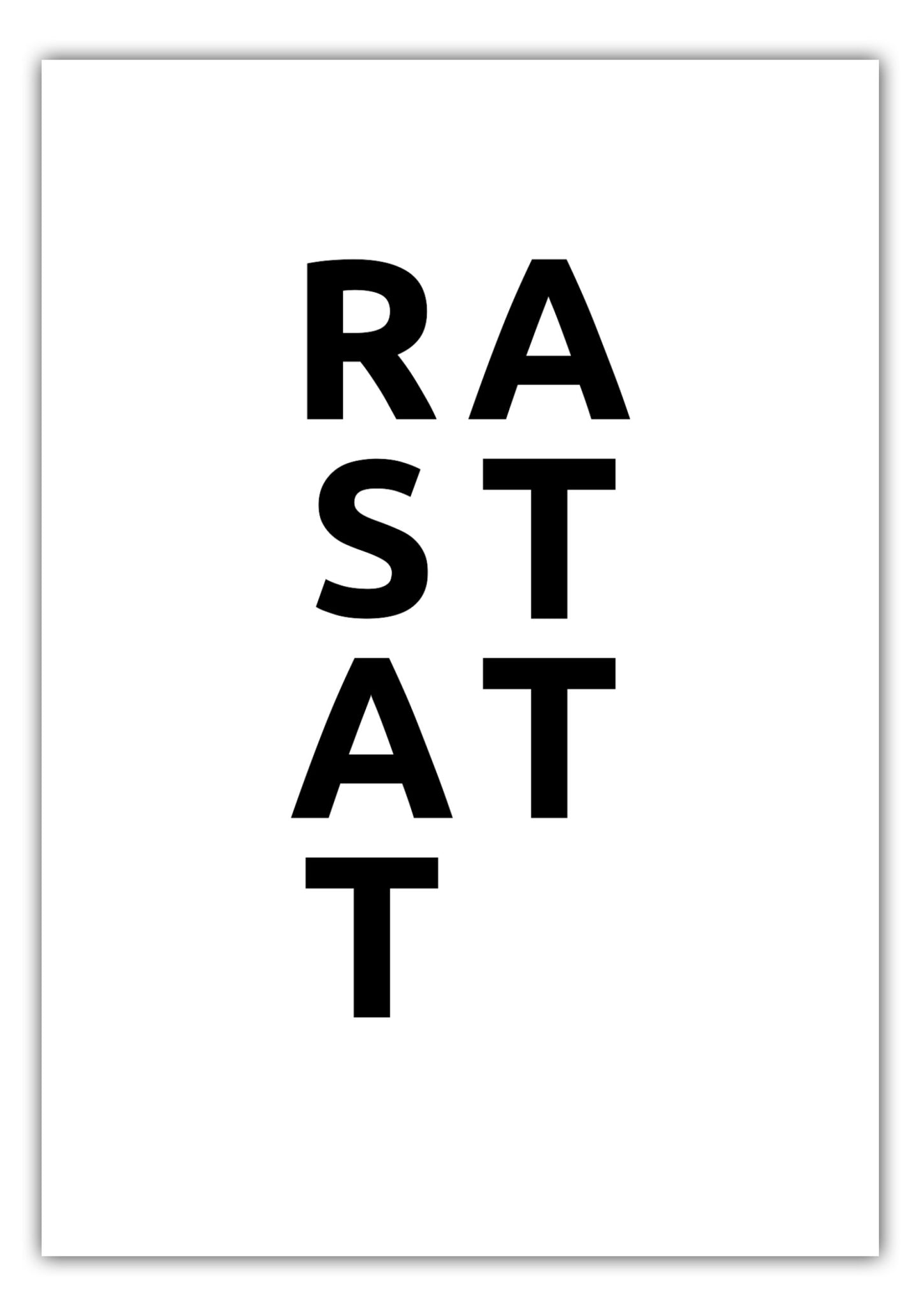 Poster Stadt RASTATT