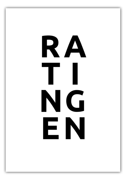 Poster Stadt RATINGEN